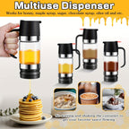 Clear Glass Precision Pour Oil & Syrup Dispenser (12oz)