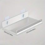 No-Drill Transparent Vinyl Hanging Shelf