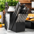 High-Carbon 304 Stainless Steel & Dishwasher-Safe Knife Set (15-Piece)