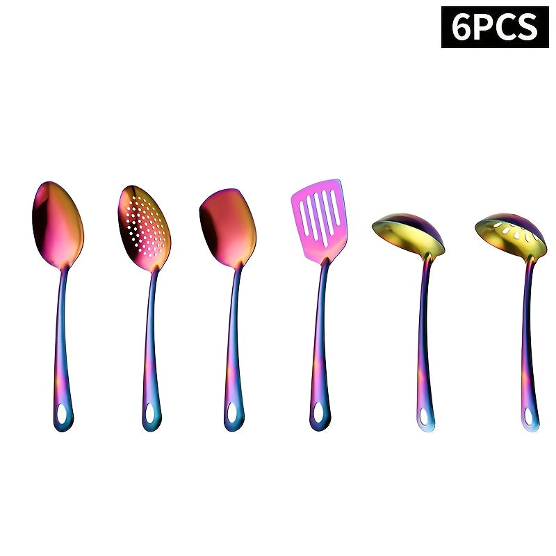 410 Stainless Steel Kitchen Utensil Set (6-Piece)