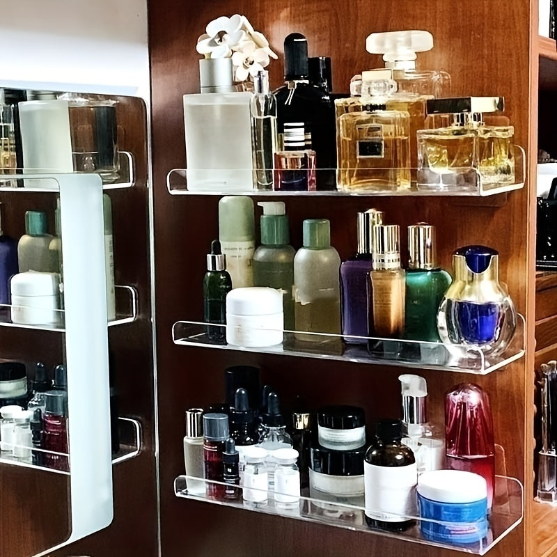 No-Drill Transparent Vinyl Hanging Shelf