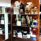 No-Drill Transparent Vinyl Hanging Shelf