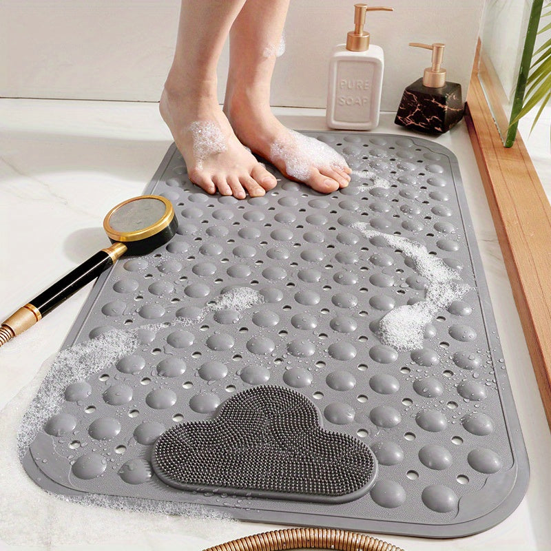 Heavy-Duty PVC Anti-Slip Shower Mat (Machine Washable)