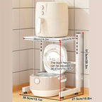 Space-Saving Multi-Tier Metal Appliance Rack