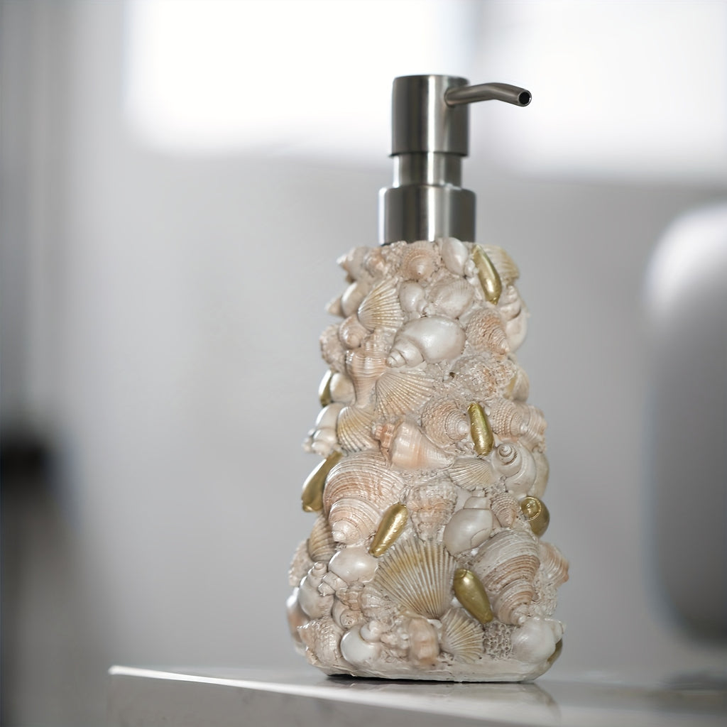 Refillable Shell-Shaped Resin Soap Dispenser (Floor Mount)