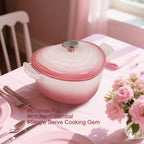 Enameled Non-Stick Heart-Shaped Cast Iron Casserole (2-Quart)