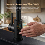 Touchless Motion Sensor Brushed Stainless Pull-Down Kitchen Faucet (Battery Powered)