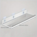No-Drill Transparent Vinyl Hanging Shelf
