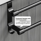 Over-Cabinet No-Drill Double-Bar Towel Rack