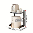 Space-Saving Multi-Tier Metal Appliance Rack
