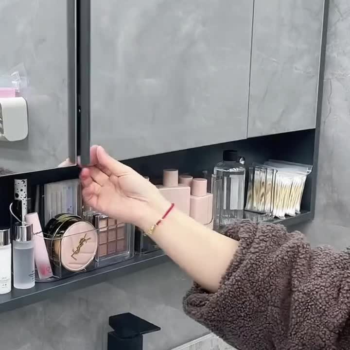 No-Drill Clear Acrylic Floating Shelf