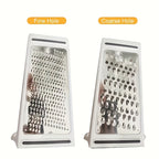 Double-Sided Stainless Steel Grater (Built-In Container)