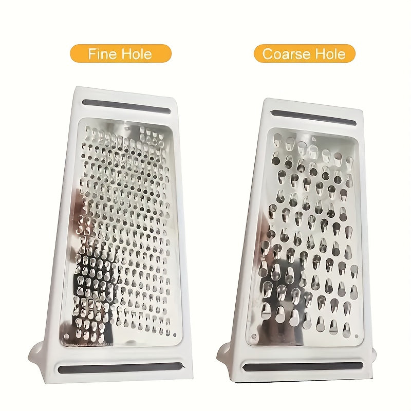 Double-Sided Stainless Steel Grater (Built-In Container)