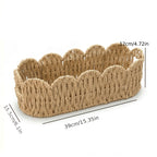 Hand-Woven Paper Rope Storage Basket (Oval)