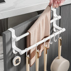 Over-Cabinet No-Drill Double-Bar Towel Rack