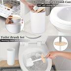 Complete 9-Piece Durable Plastic Bathroom Accessory Set