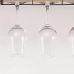 No-Drill Space-Saving Under-Cabinet Wine Glass Rack