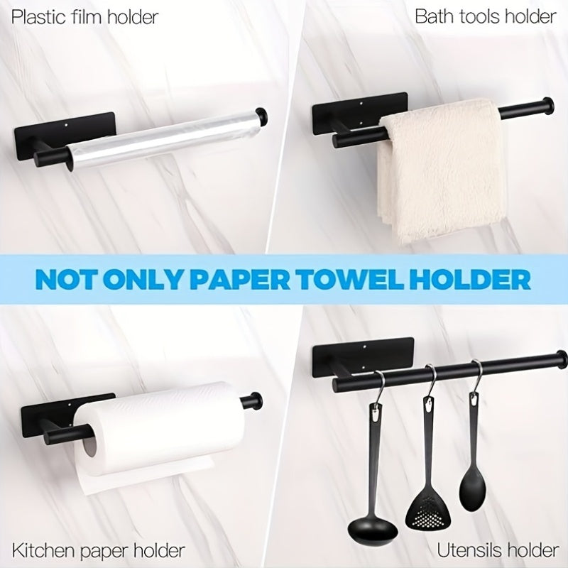 Self-Adhesive No-Drill Under-Cabinet Paper Towel Holder