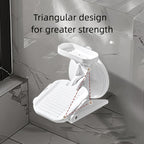 Wall-Mounted Suction-Cup Shower Foot Rest