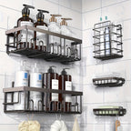 Rustproof 316 Stainless Steel No-Drill Shower Caddy (Set of 5)