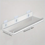 No-Drill Transparent Vinyl Hanging Shelf