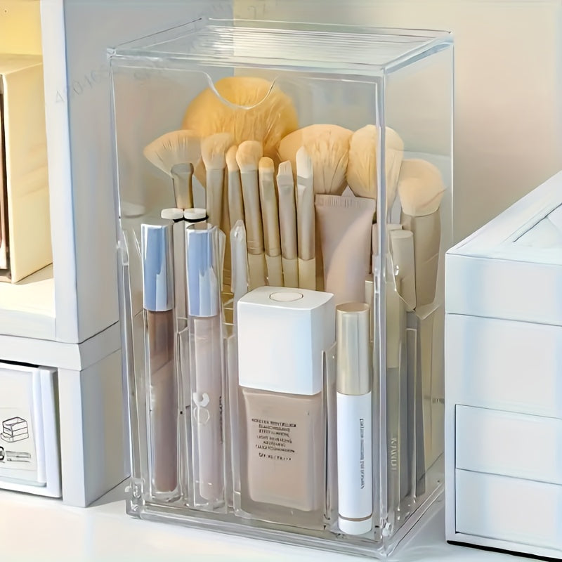 Adjustable & Expandable Clear Acrylic Makeup Brush Organizer