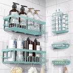 Rustproof 316 Stainless Steel No-Drill Shower Caddy (Set of 5)