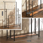 Freestanding Rustic Iron Towel Rack (3-Tier)