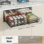 Smooth-Glide Heavy-Duty Metal Pull-Out Cabinet Rack (8-Tier)