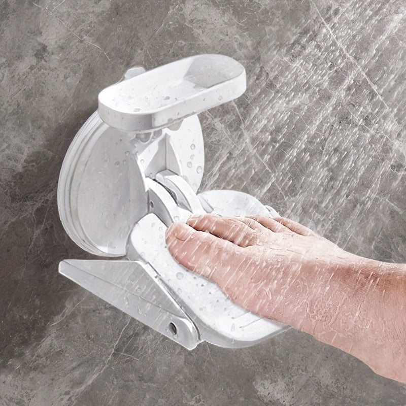 Wall-Mounted Suction-Cup Shower Foot Rest
