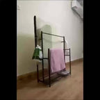 Freestanding Rustic Iron Towel Rack (3-Tier)