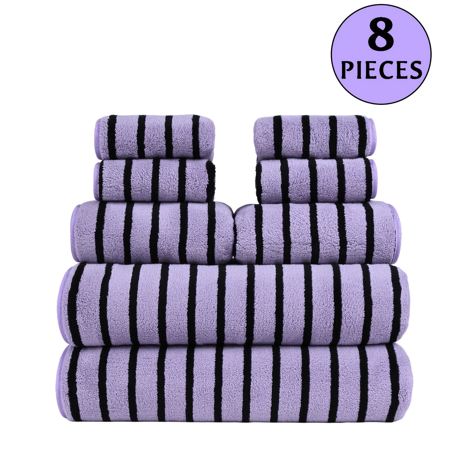 Ultra-Soft Quick-Drying Microfiber Towel Set (5-Piece)