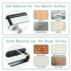Self-Adhesive Stainless Steel Under-Cabinet Paper Towel Holder