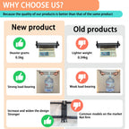 Wider & Thicker Hooks Wall-Mount Folding Towel Rack
