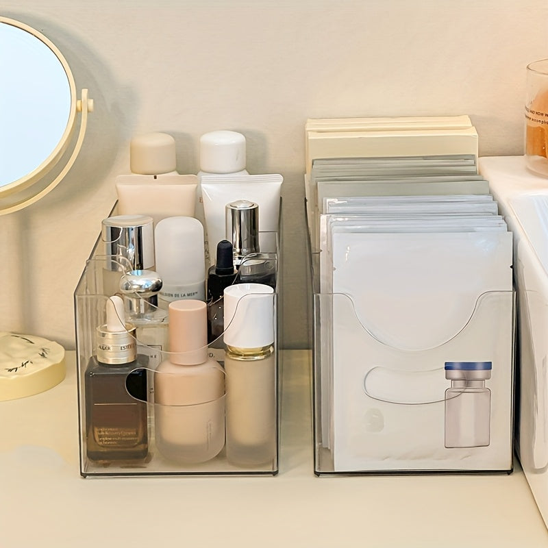 Large-Capacity Adjustable Cosmetic & Mask Organizer