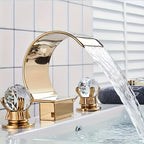 Brushed Stainless Steel Ceramic Ball Bathroom Faucet