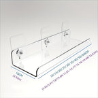No-Drill Transparent Vinyl Hanging Shelf