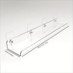 No-Drill Transparent Vinyl Hanging Shelf