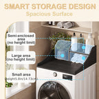 Space-Saving 29-Inch Wooden Laundry Shelf