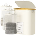 3-Section Bamboo Laundry Hamper (Removable Washable Bags)