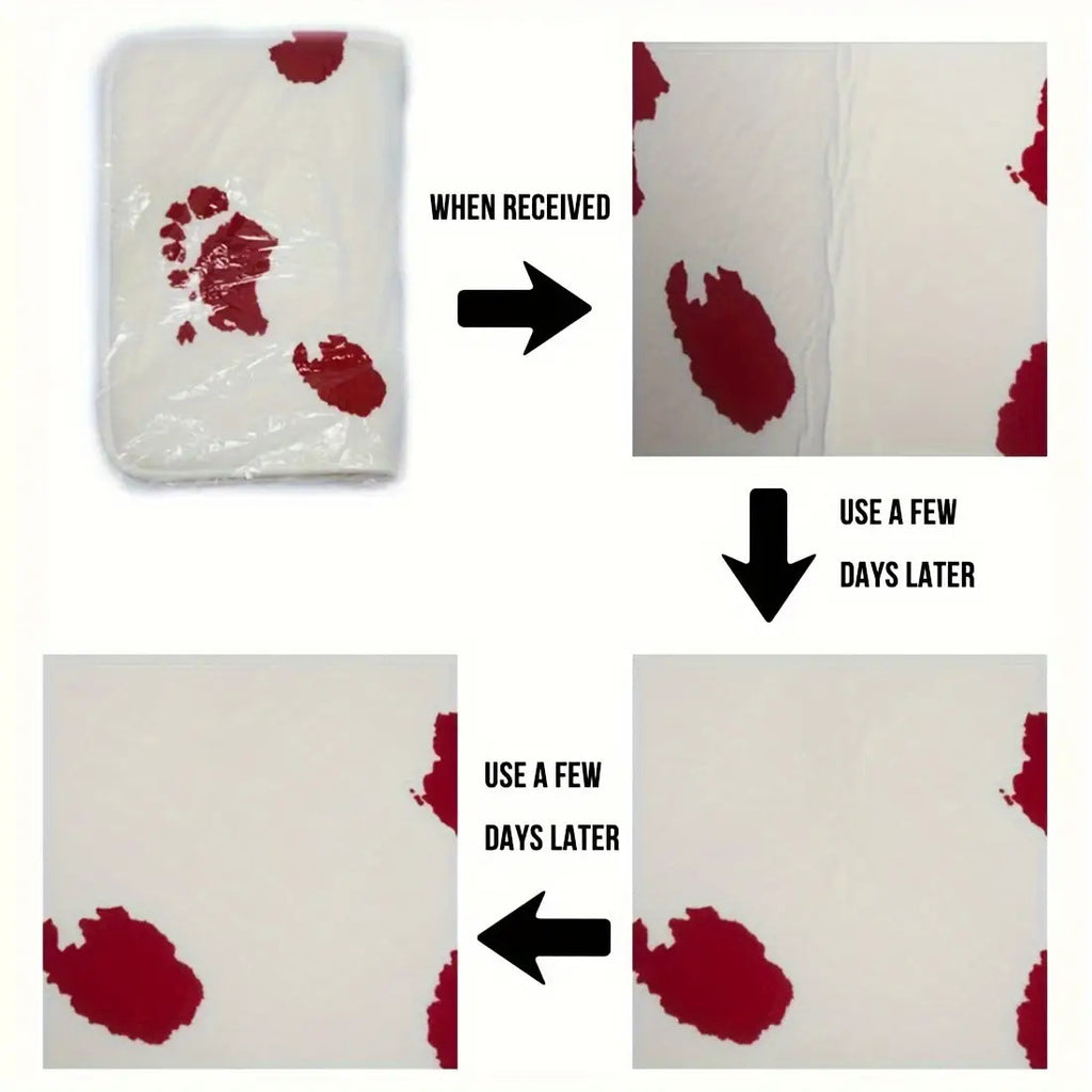 Soft Flannel Absorbent & Machine-Washable Bathroom Mat (Get Naked Print)