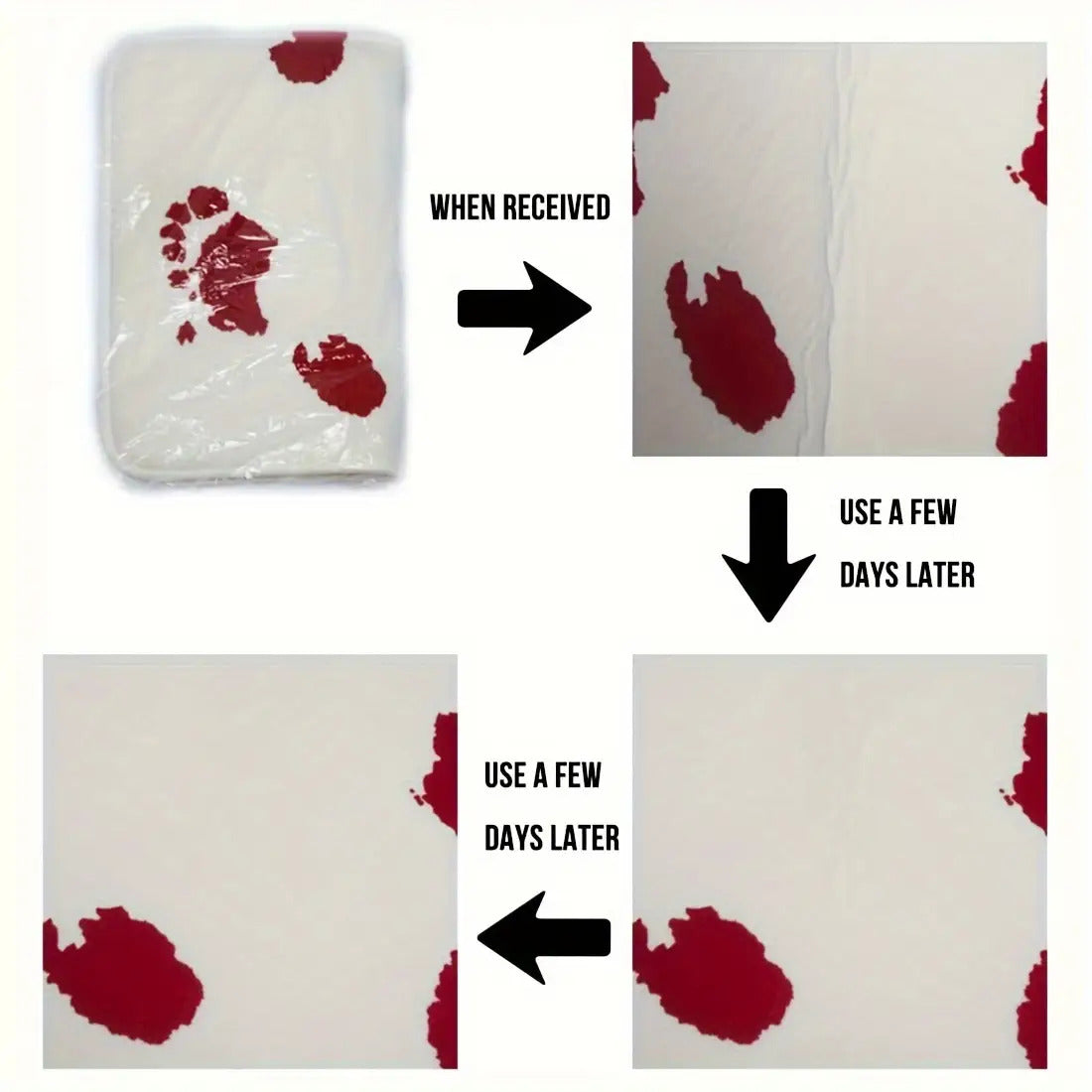 Soft Flannel Absorbent & Machine-Washable Bathroom Mat (Get Naked Print)