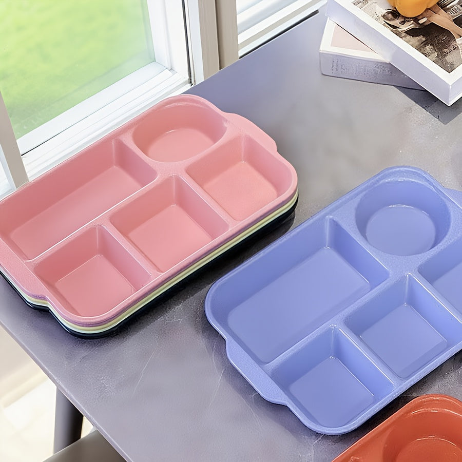 Break-Resistant 5-Compartment Dinner Plate (Set of 2)