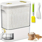 Large Capacity Airtight Rice Container (Measuring Cup & Time Markings)