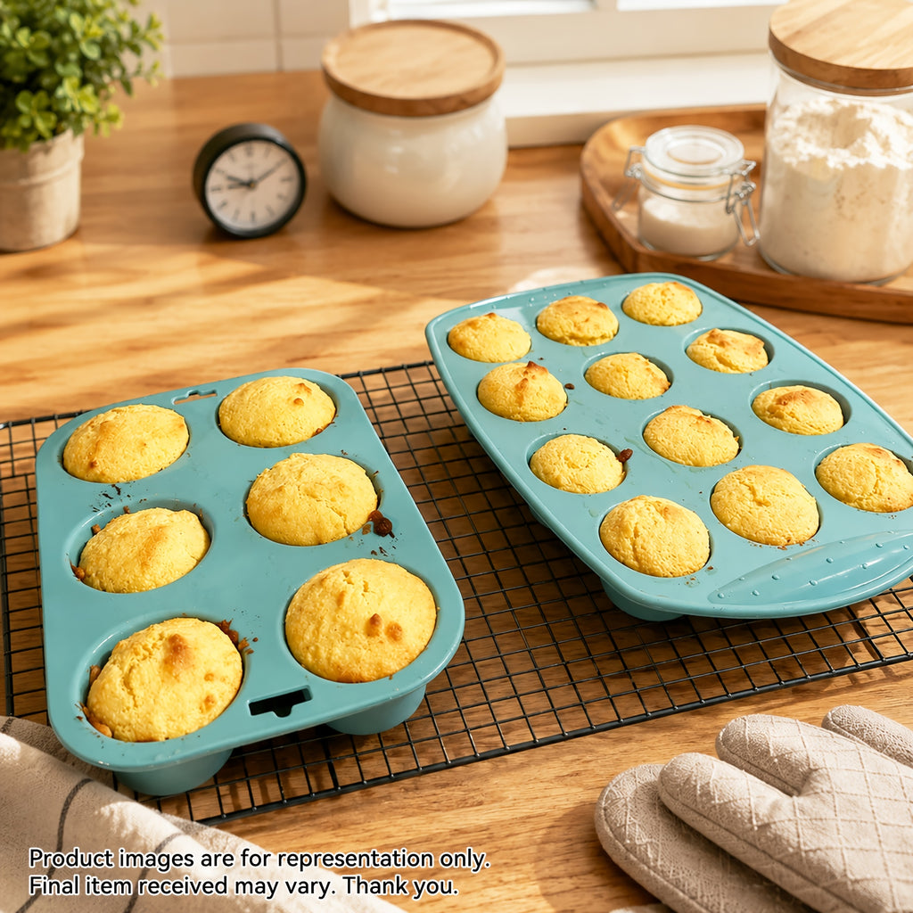Oven-Safe Silicone Multi-Shape Baking Mold Set