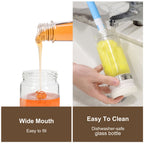 Clear Glass Precision Pour Oil & Syrup Dispenser (12oz)