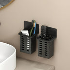 Wall-Mounted Space-Saving Toothbrush & Toothpaste Holder