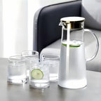 Heat-Resistant Borosilicate Glass Jug & Cup Set (Set of 5 or 7)