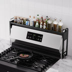 Expandable & Adjustable Powder-Coated Stove Shelf
