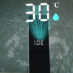 Hydroelectric LED Temperature Display Stainless Steel Bathroom Faucet (Single-Hole)